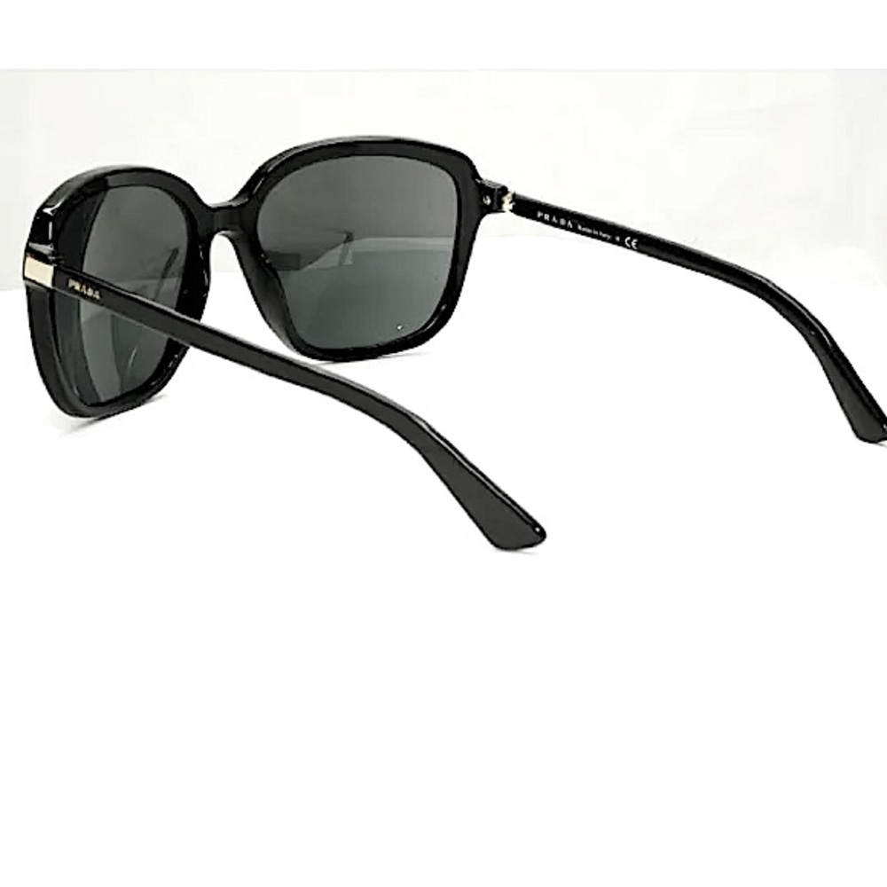 Prada Heritage Oversized Sunglasses (SPR 10V-F 1AB-5S0) in Black - Picture 14 of 16